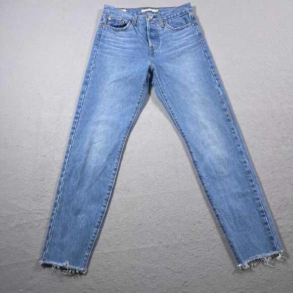 Levi's Denim - Levi's Wedgie Straight Jeans Women 25 High Rise Button Fly Medium Wash